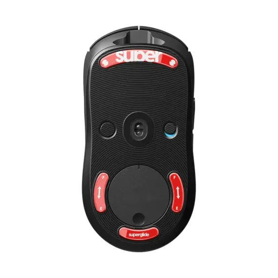 Pulsar Superglide Glass Skates for Logitech G Pro Superlight Red