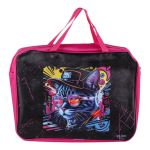 Папка А4 с ручками, текстиль с кожзамом, 50мм, микс12 дизайнов