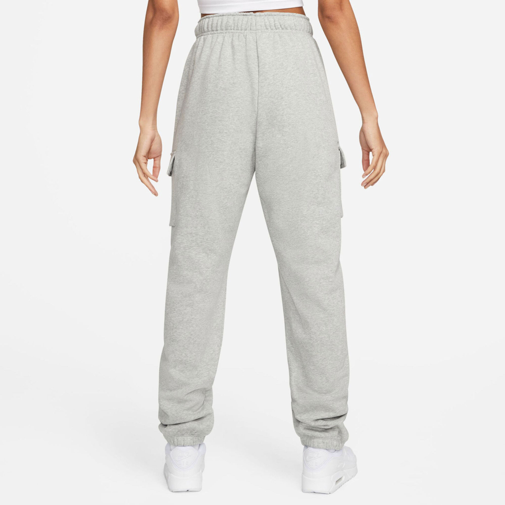 Женские теннисные брюки Nike Sportswear Club Flouncy MR Cargo Training Pants Women - Grey, White