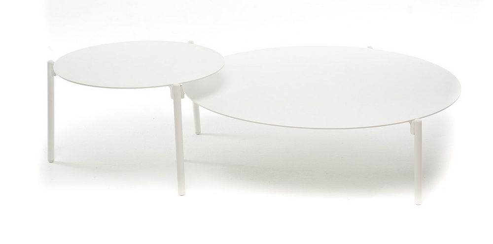 "Тоскана" журнальный столик круглый Ø103, H28,5, цвет белый