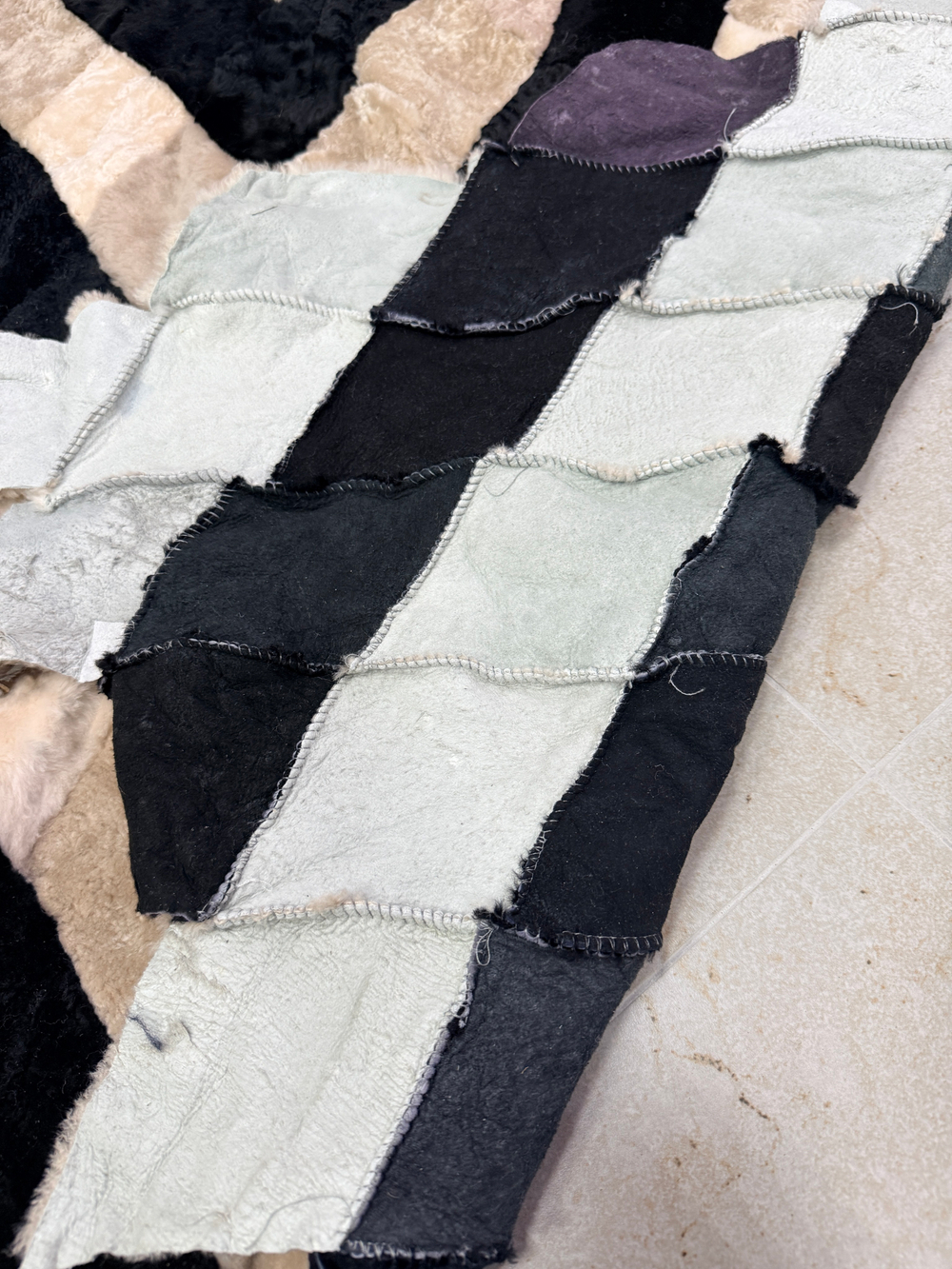 Покрывало меховое ковер из шкуры овчины