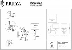 Бра Freya Lino FR5186WL-01BS