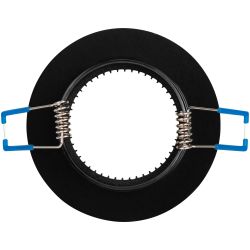 Светильник встраиваемый алюминиевый ЭРА KL32 AL/BK/1 под лампу MR16 GU5.3 черный/серебро