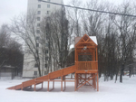 Зимняя горка Лисичка