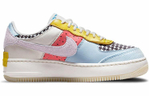 Кроссовки Nike Air Force 1 Shadow "Multi-Color" (Женская размерная сетка)