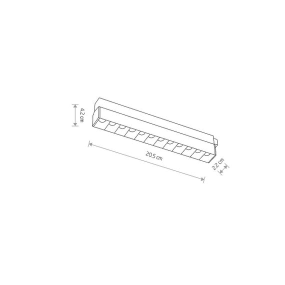 Трековый магнитный светильник Nowodvorski Focus Led Black 10144