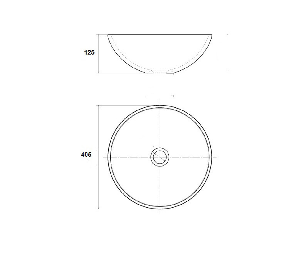 Раковина-чаша Bronze de Luxe Марракеш, 405x405x125