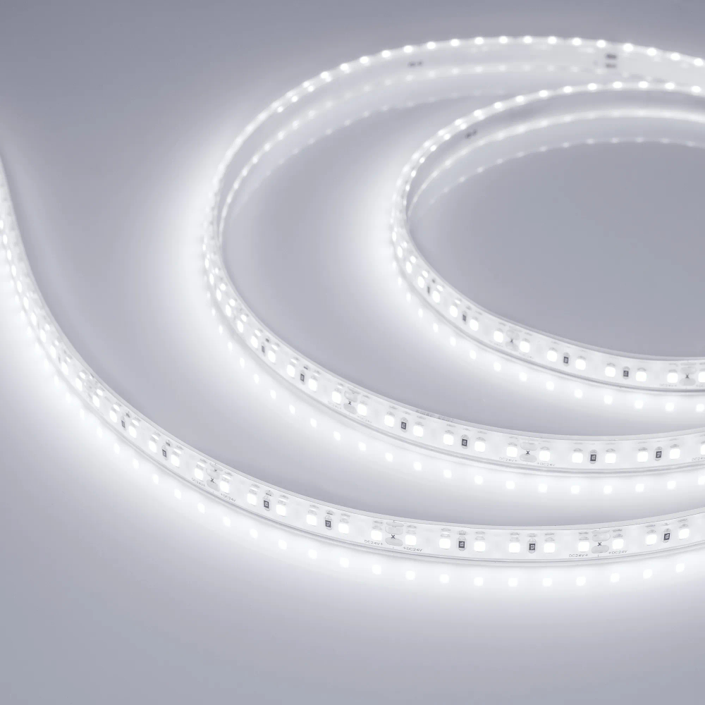 Светодиодная лента герметичная RTW-PU-A120-10.5mm 24V White6000 (16.8 W/m, IP68, 2835, 5m) (Arlight, -) 029391(2)