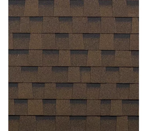 Черепица гибкая Технониколь Shinglas Кантри коричневый 2,6 м2