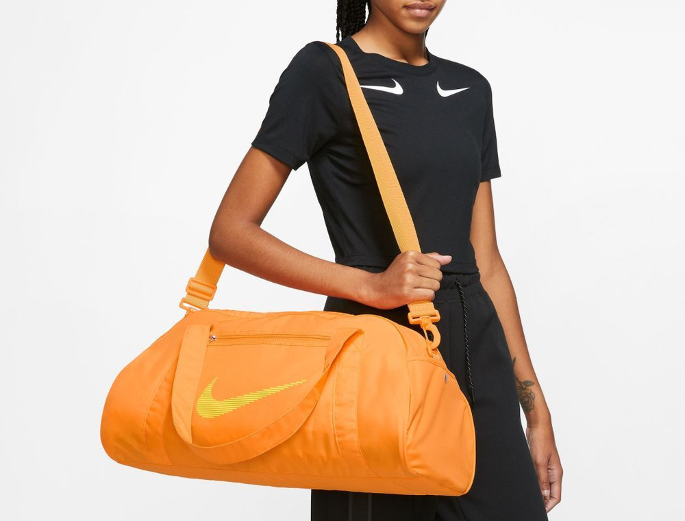 Сумка спортивная Nike Gym Club Duffel Bag - vivid orange/vivid orange/bright cactus