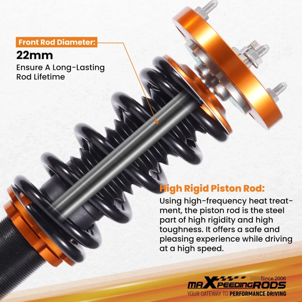 Maxpeedingrods 24 Way Damper Coilover Shock Strut подходит для автомобиля BMW 3 2-door Convertible (E46) 00-07 lowering kit