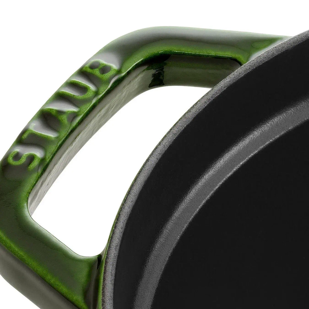 STAUB Чугунная форма для запекания Cocotte овальная 27см 3,2л зеленая (сорт II)