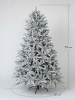 Заснеженная елка «Арктико» (Литая хвоя) от 1.5 до 2.1 м