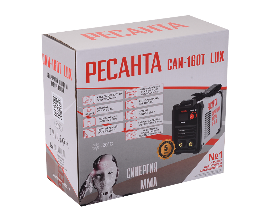 Сварочный аппарат инверторный Ресанта САИ-160Т LUX