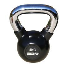 Гиря обрезиненная с хромированной ручкой PROFI-FIT  4 кг