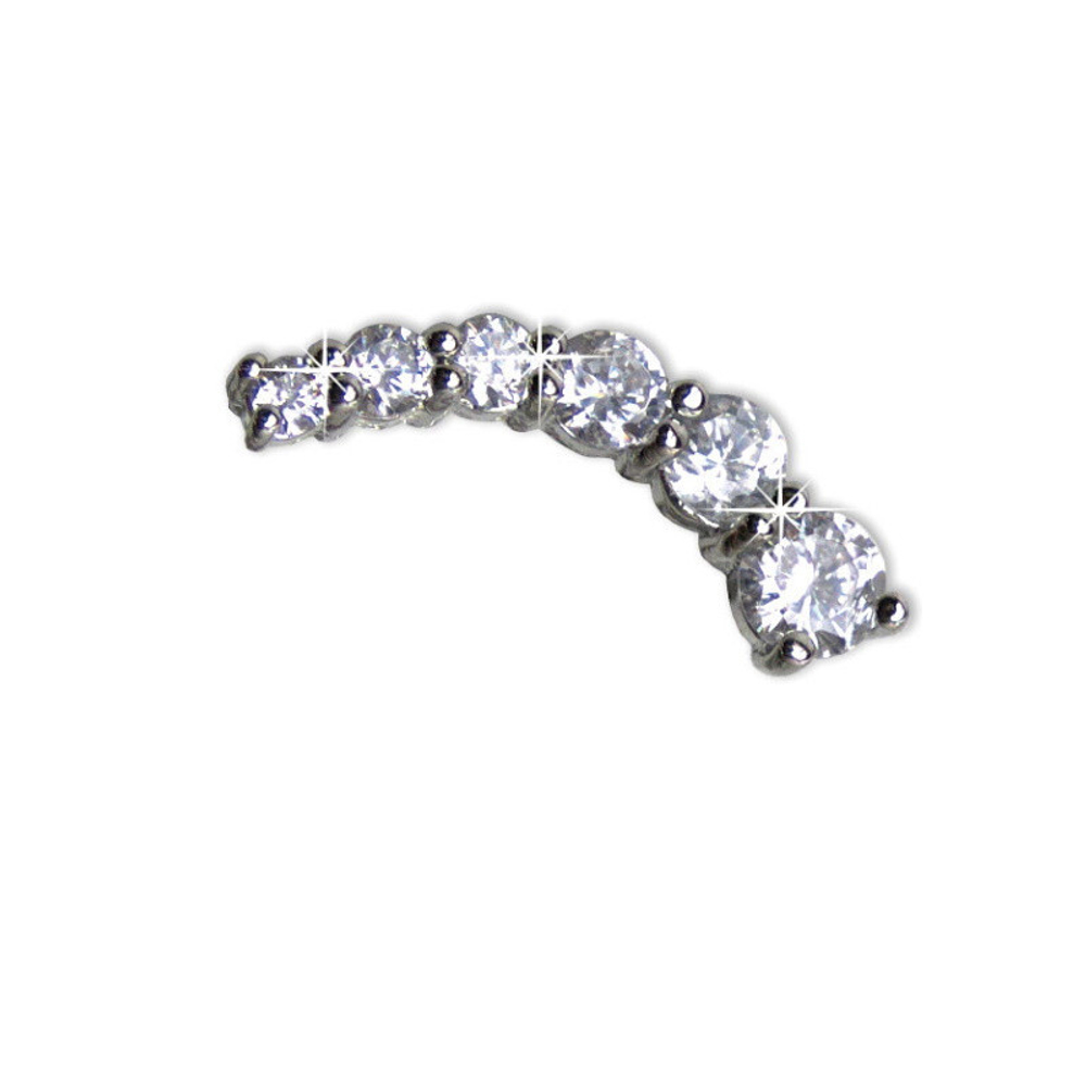 Серьги для ушей BIOJOUX BJT949 Crystals from SWAROVSKI Black Crystal 4mm  Италия
