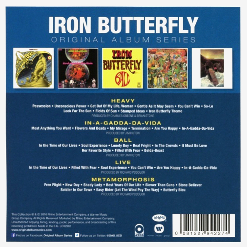 Iron Butterfly / Original Album Series (5CD)