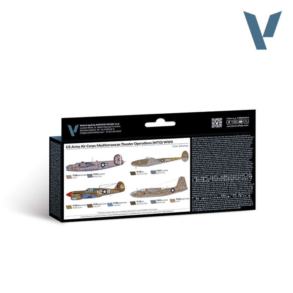 Model Air Set: US Army Air Corps Mediterranean Theater Operations (MTO) WWII (8)