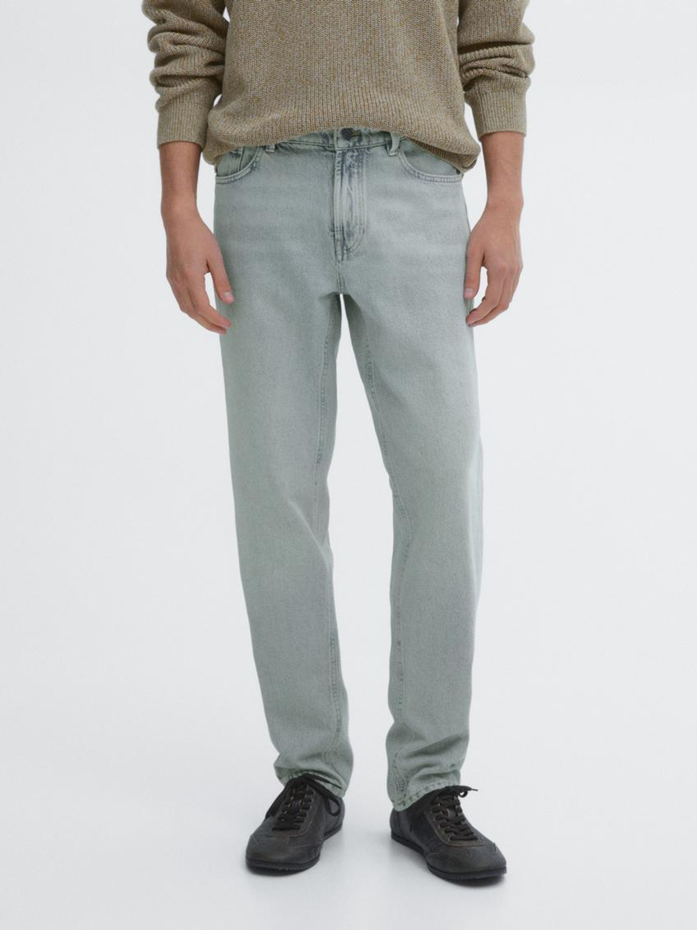 Massimo Dutti Зауженные джинсы из 100% хлопка, индиго