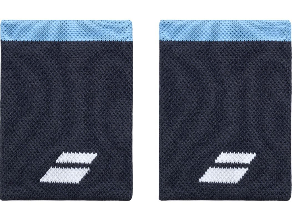 Напульсник теннисный Babolat Logo Jumbo - небесный