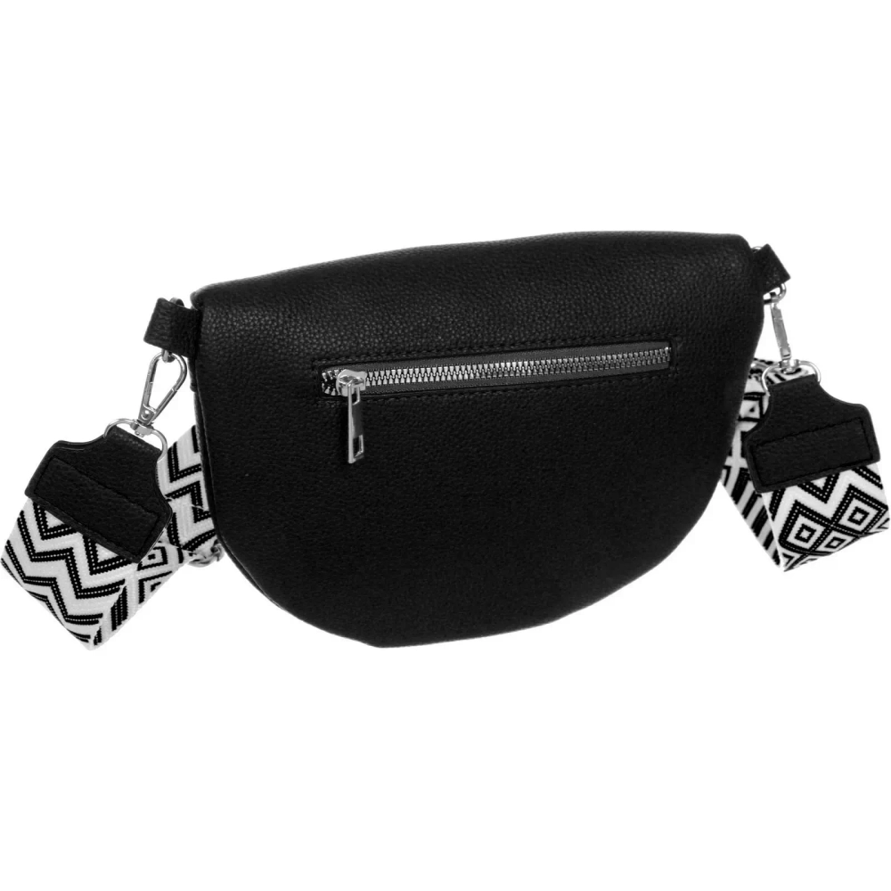 Сумка женская через плечо «ИМАНИ», цвет черный, три кармана, 24*19*7*5см (лейбл Ultramarine)