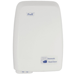Электросушитель для рук Puff, 120, 1200 Вт, 19 х 12 х 26 см, бел, 1401.334