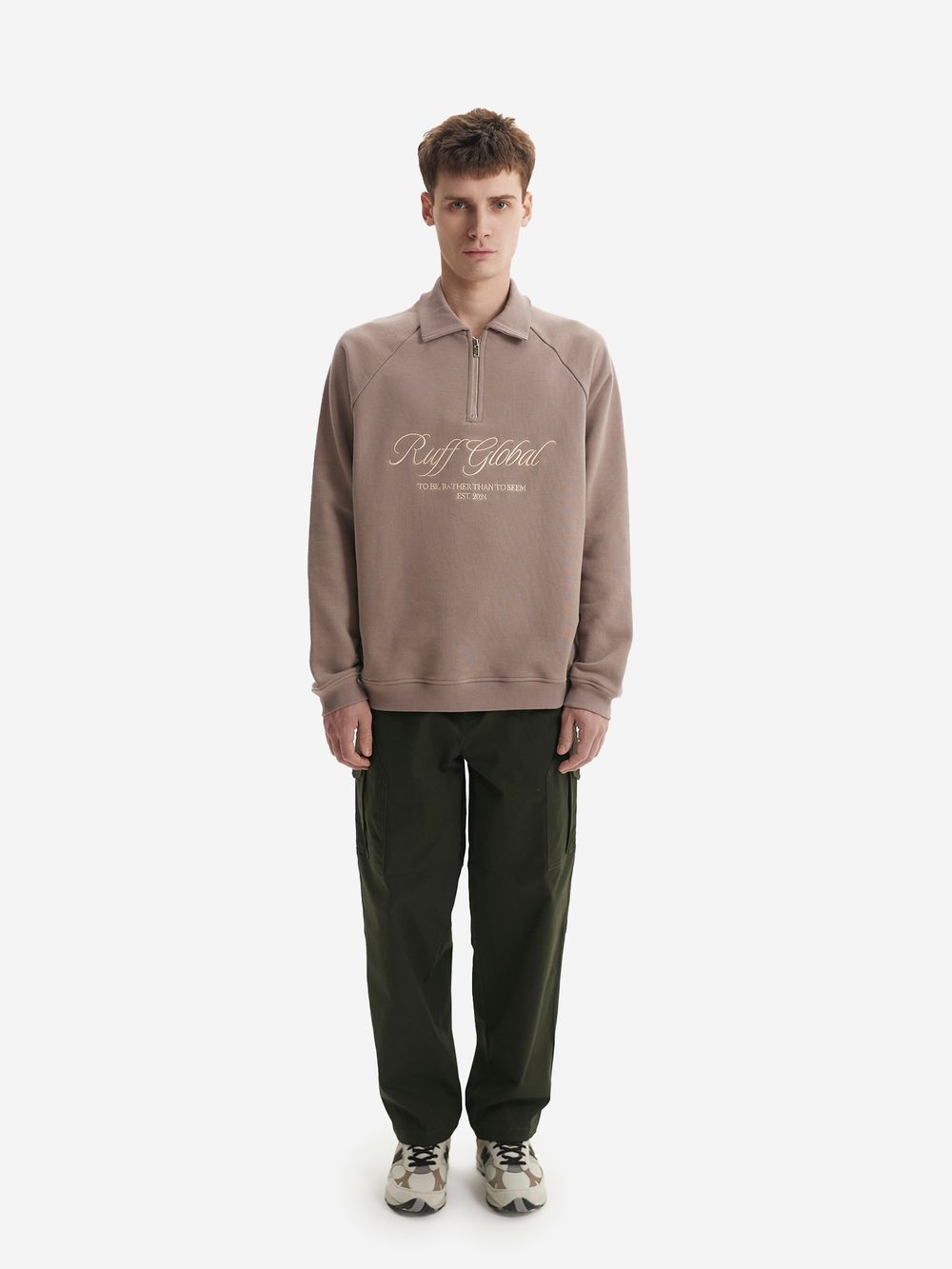 Толстовка Ruff Global Halfzip Sport Jacket Powder