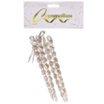 Подвеска «Сверкающая сосулька» 13 см (набор 4 шт), Золото