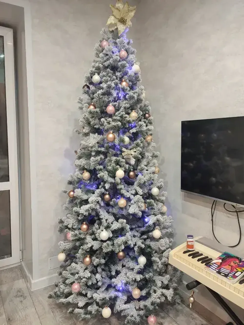 Заснеженная ель «Кадриль» (Литая хвоя) 150 см / 1,5 м