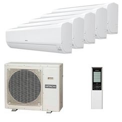 Мультисплит система на 5 комнат Hitachi RAK-18RPE x 5 / RAM-90NP5E