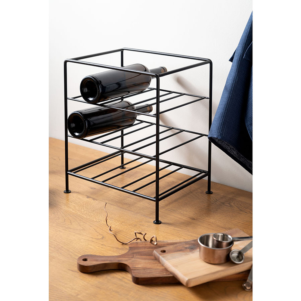 Подставка для винных бутылок sapora, черная