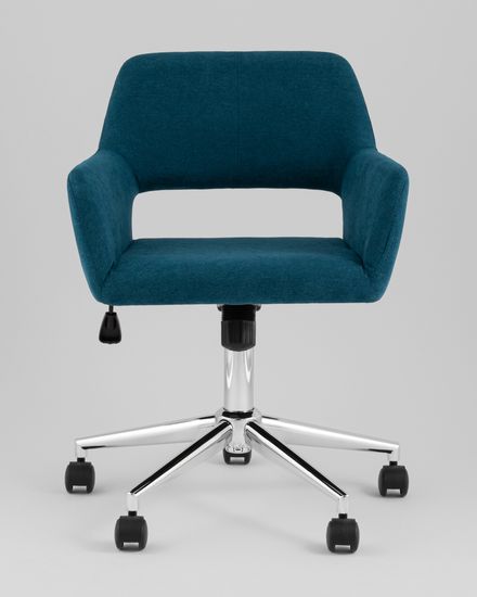 Стул офисный ROSS рогожка синий