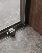 Душевая дверь Cezares MOLVENO-BF-1-140-C-GM-IV, 140х195, профиль оружейная сталь, прозрачное стекло