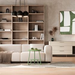 Столик Stian, Ø50 см, зеленый