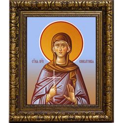 Синклитикия Александрийская преподобная. Икона на холсте.