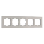 Рамка на 5 постов Senso (дымчатый, стекло soft-touch) W0053117