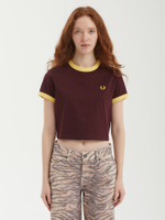 Женская Футболка Cropped Ringer