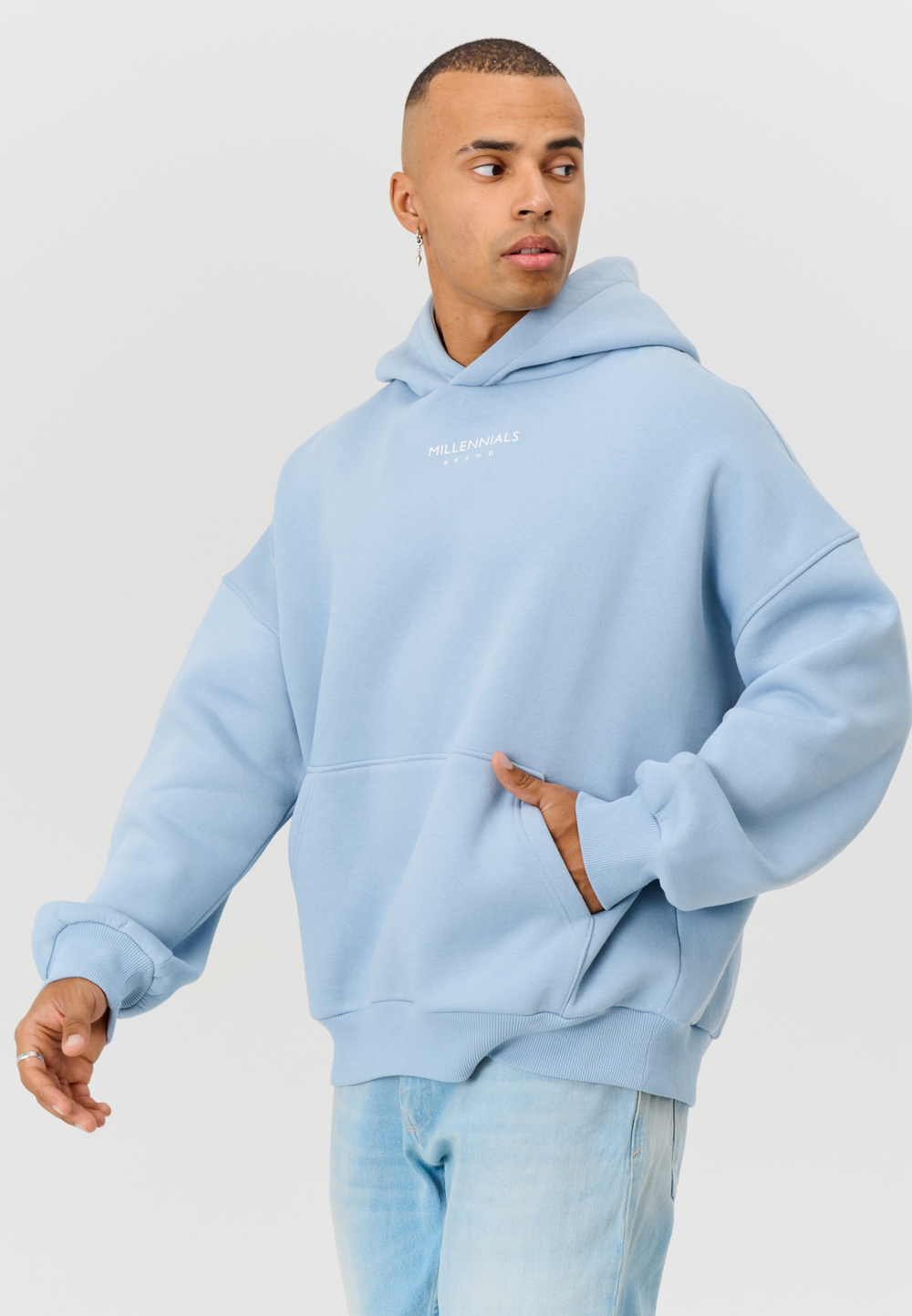 Худи MILLENNIALS BASIC LIGHT BLUE