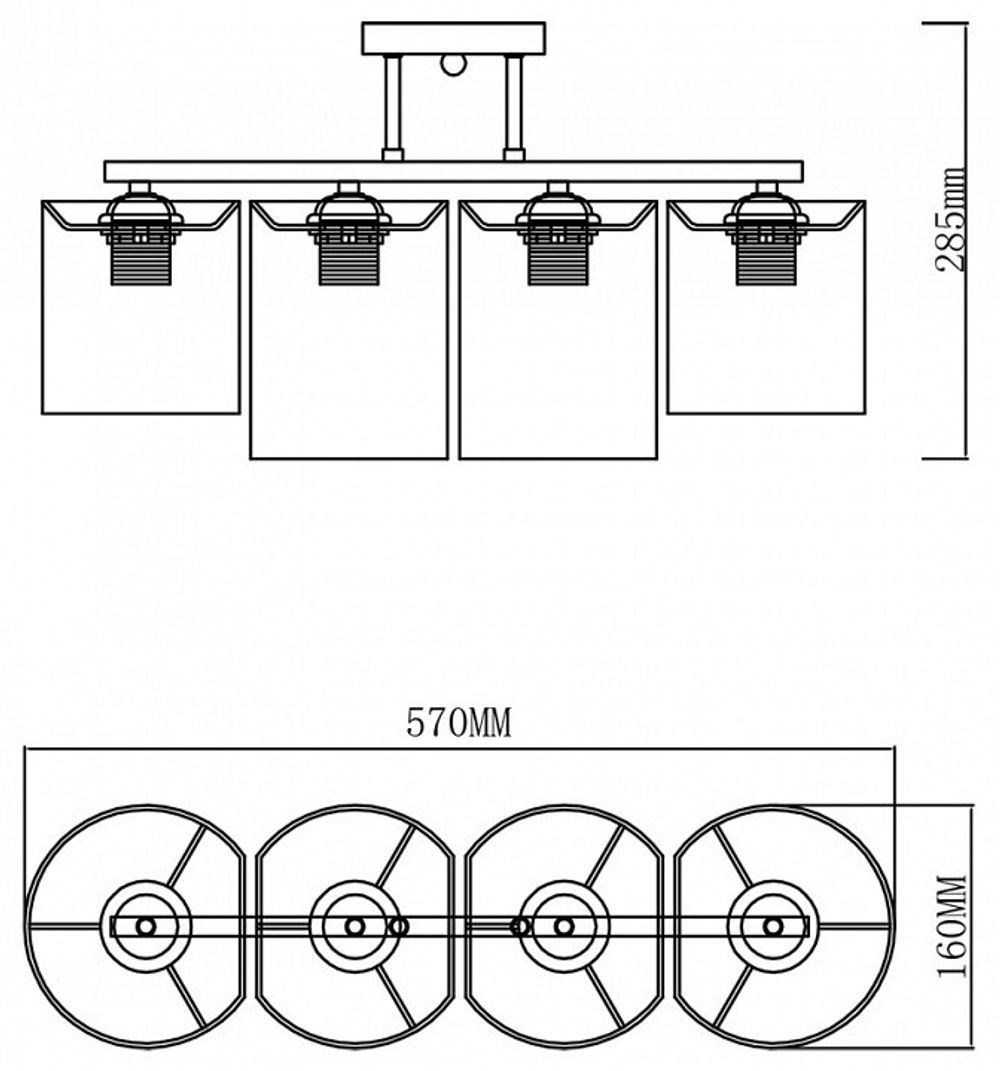 Люстра на штанге Escada Fantasy 641/4P