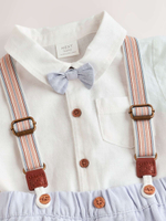 Комбинезон и боди в комплекте для малышей Next E47-905, Белый, Голубой