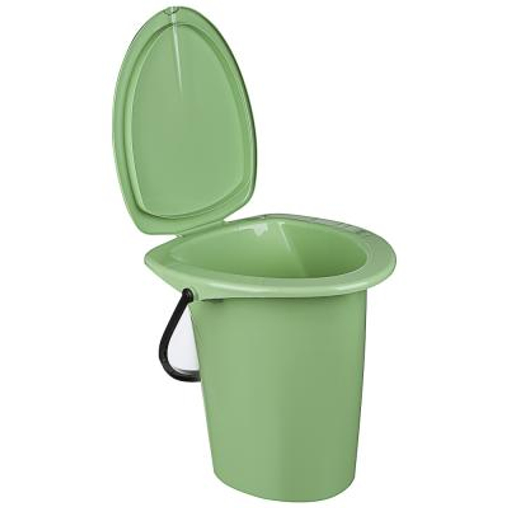 Ведро-туалет Smart Solution 17л, пластик, оливковое (7шт/уп)