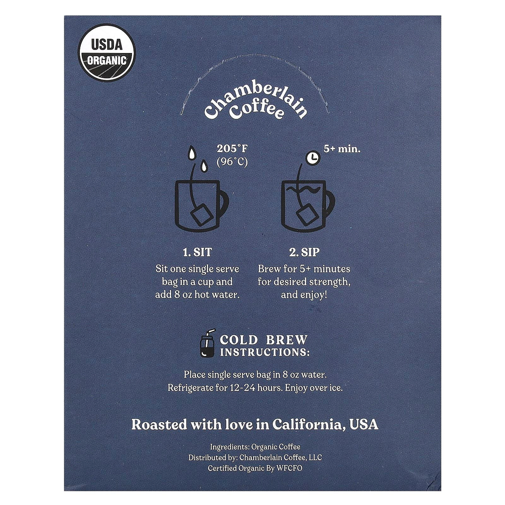 Chamberlain Coffee, Variety Box, 10 порционных пакетиков, 142 г (5 унций)