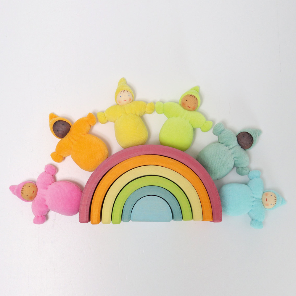 Набор текстильных куколок "Гномики без бороды", 5 штук