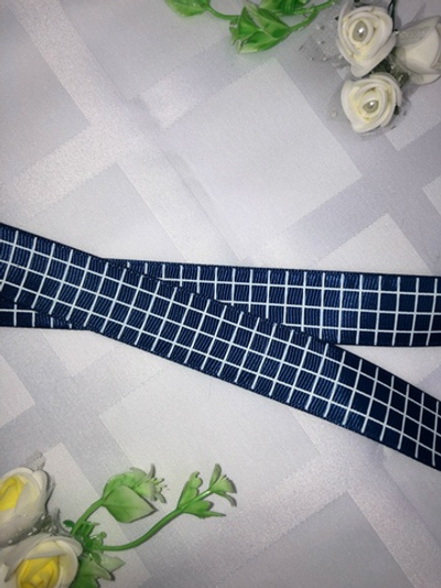 Лента репсовая "Клетка"