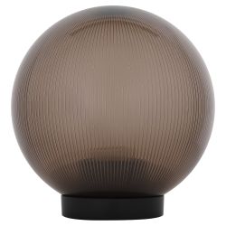 Садово-парковый светильник ЭРА НТУ 02-60-205 шар дымчатый призма на опору / кронштейн IP44 Е27 max60Вт d200mm | Садовые и парковые светильники