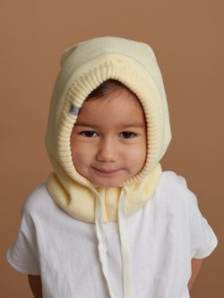 Капор вязаный утепленный ЭЛЬФ (Груша)