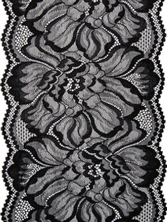 03-278 Кружево эластичное 18 см, черный