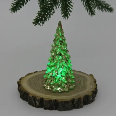 Сувенир с подсветкой «Волшебная красавица» 12 см, Золото (работает от батареек LR44*3)