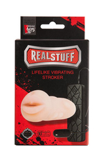 Мастурбатор-ротик с вибрацией REALSTUFF VIBRATING MASTURBATOR MOUTH (Цвет: телесный)