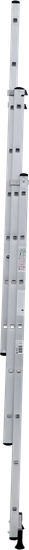 Лестница алюминиевая 3-х секционная 8 ступеней Новая высота NV1230 артикул 1230308
